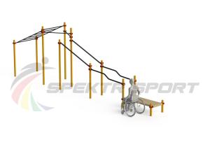 Купить Спортивный комплекс для инвалидов-колясочников WRK-D22_76mm в Лесосибирске 