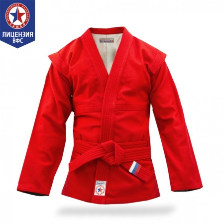 Купить Куртка для самбо "Атака" ВФС (подкладка, пояс)  р 36-48 в Лесосибирске 
